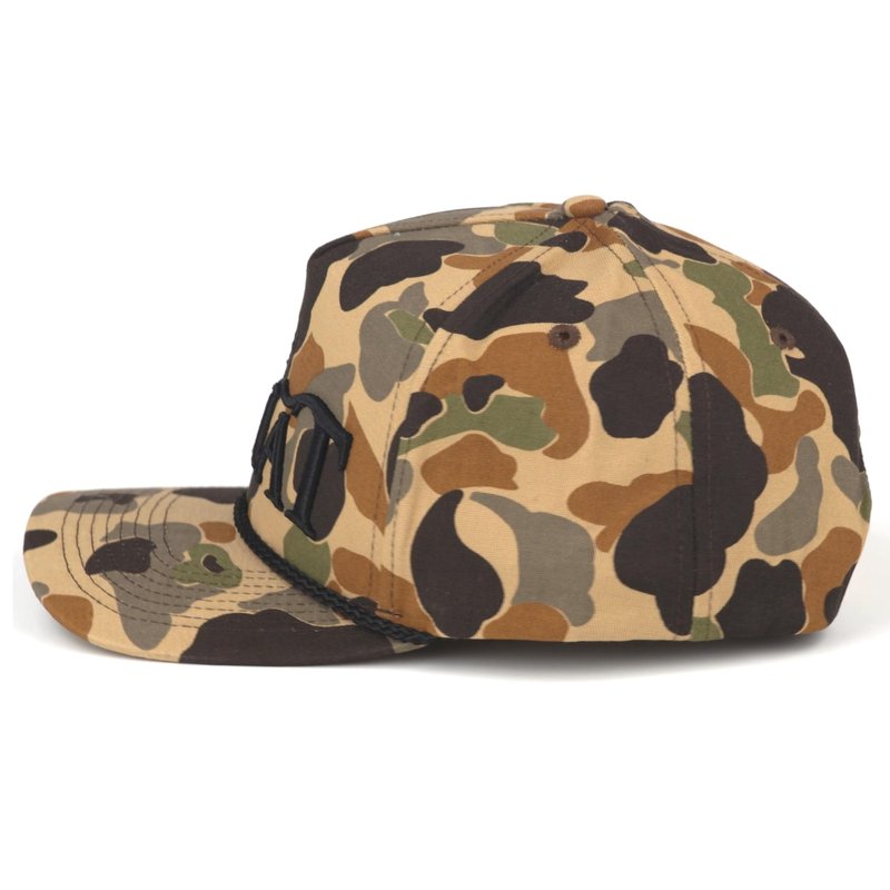 ARIAT Men's Camo 3D Embroidered Logo Rope Accent Cap