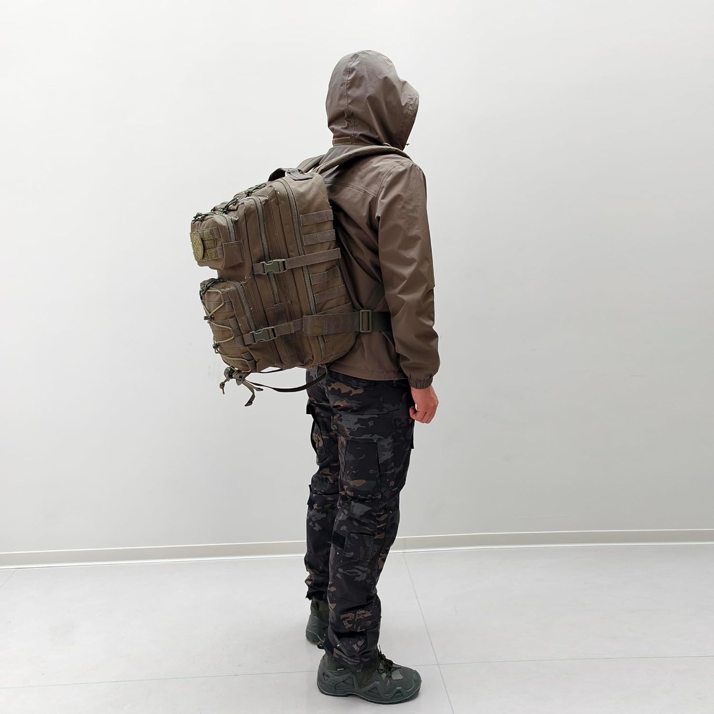 Skiennix Military Tactical Backpack - 3-Day Assault Pack | Molle Bug Out Bag - Black, 38L Capacity