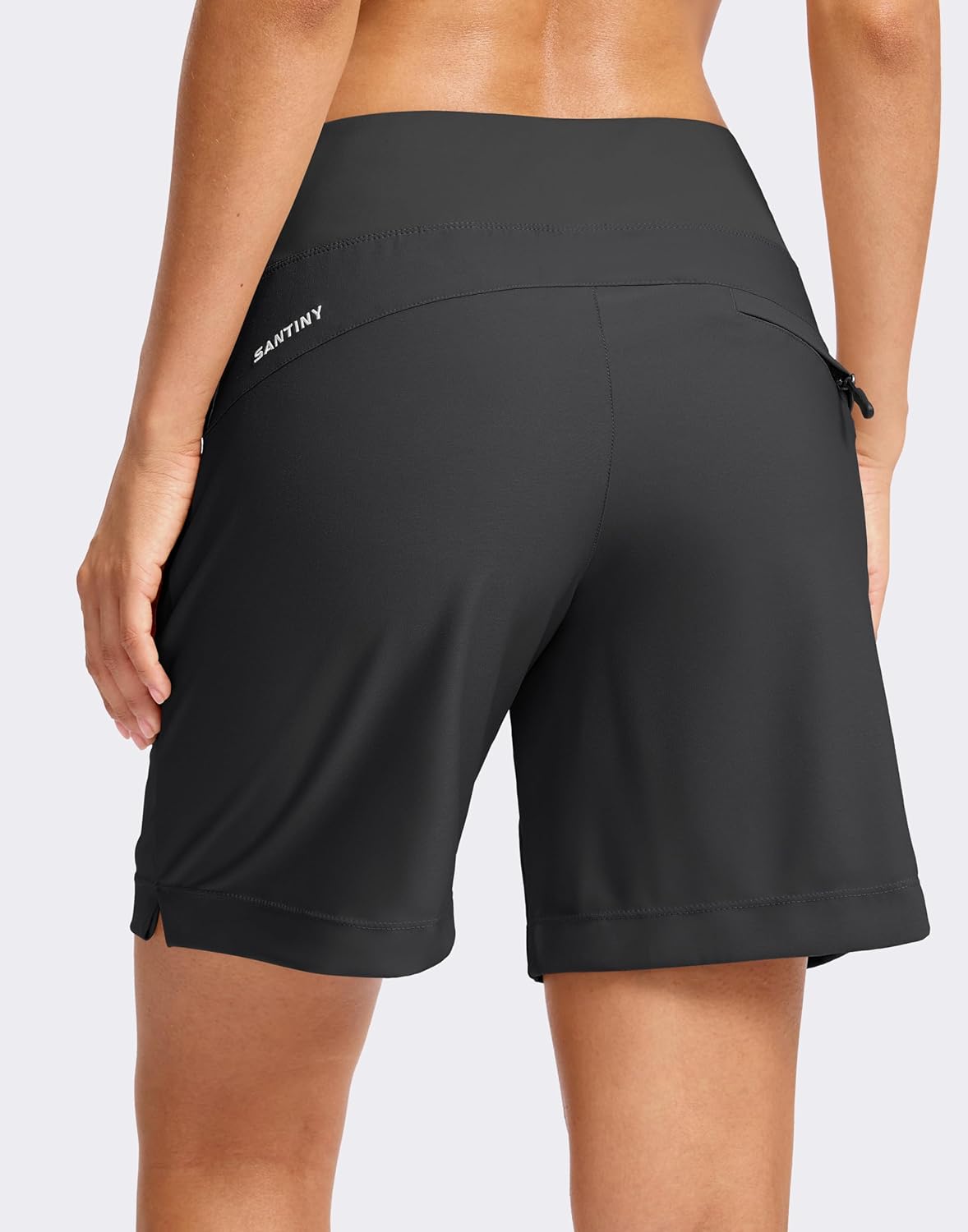 SANTINY Women's Hiking Shorts - Lightweight Quick-Dry with 3 Zipper Pockets | 5''/7'' Sizes