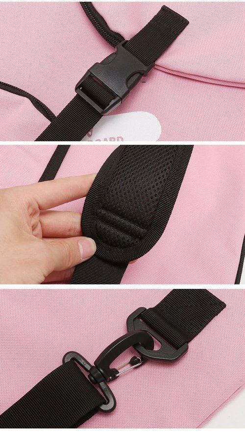 Portable Longboard Skateboard Backpack | 46inches Foldable Long Board Danceboard Travel Carry Bag | Professional for Beginner Longboard Players | Unisex Design for Men, Women, Youth and Adults