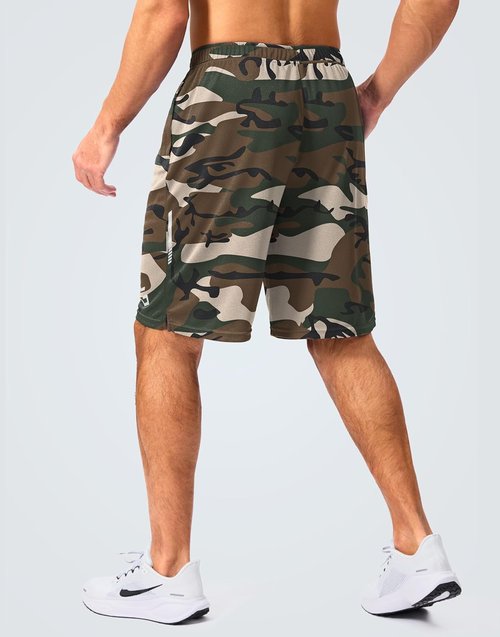 G Gradual Men's Gym Shorts - Quick Dry Athletic Mesh with Zipper Pockets | 5"/7"/10" Sizes for Basketball & Running