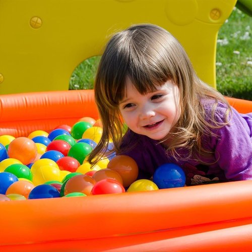 Ball Pit Balls by [Brand Name] - Crush Proof Plastic, 100 Pcs, 5.6 cm, Perfect for Toddlers with Mesh Bag