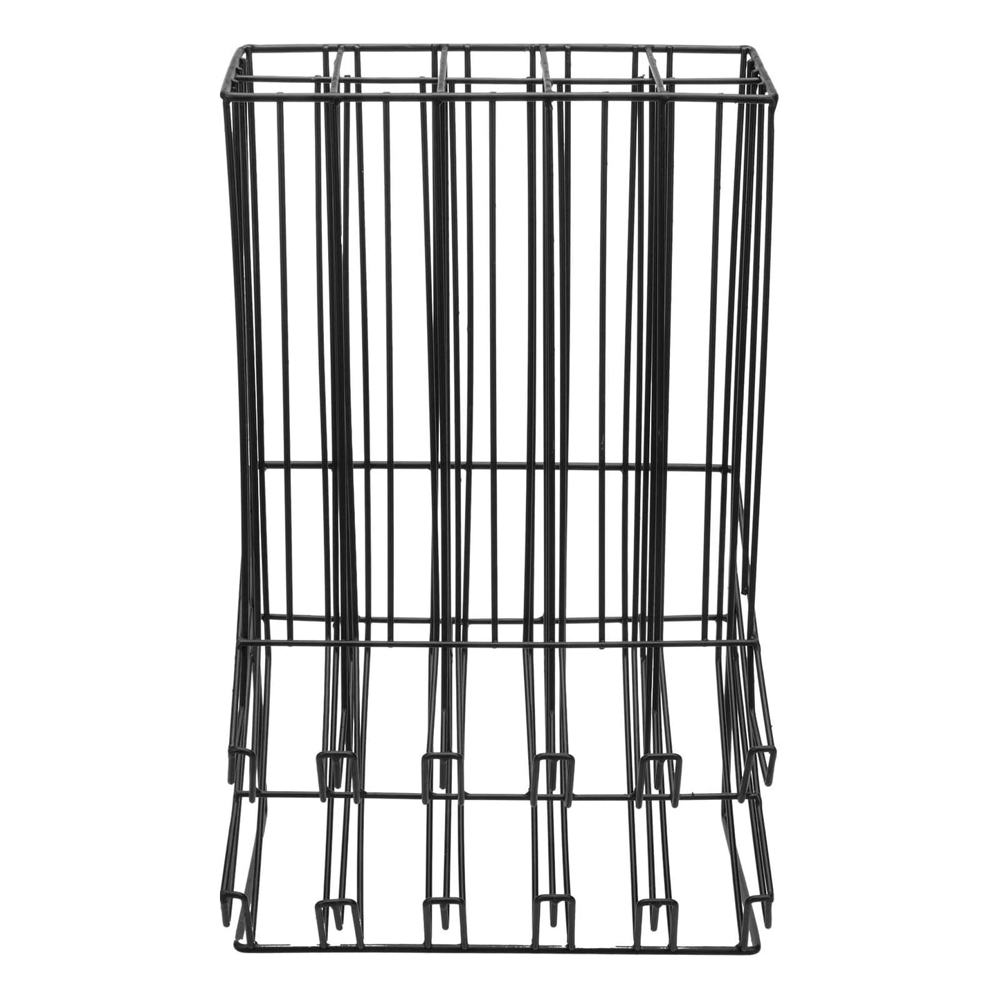 MyGift Golf Ball Dispenser, 90 Capacity Golf Ball Storage Container Matte Black Metal Wire Organizer Basket and Countertop Display Rack