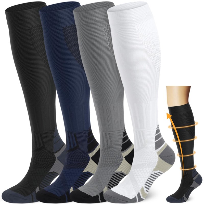 Compression Socks Women and Men ,Knee High Support Socks for Nurses Running Travel