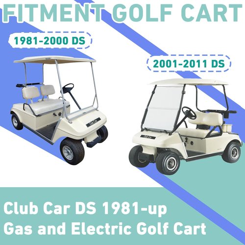 Drive-up Golf Cart Front End King Pin Repair Kit for Club Car DS 1981-Up Gas and Electric Models, OEM 1016386