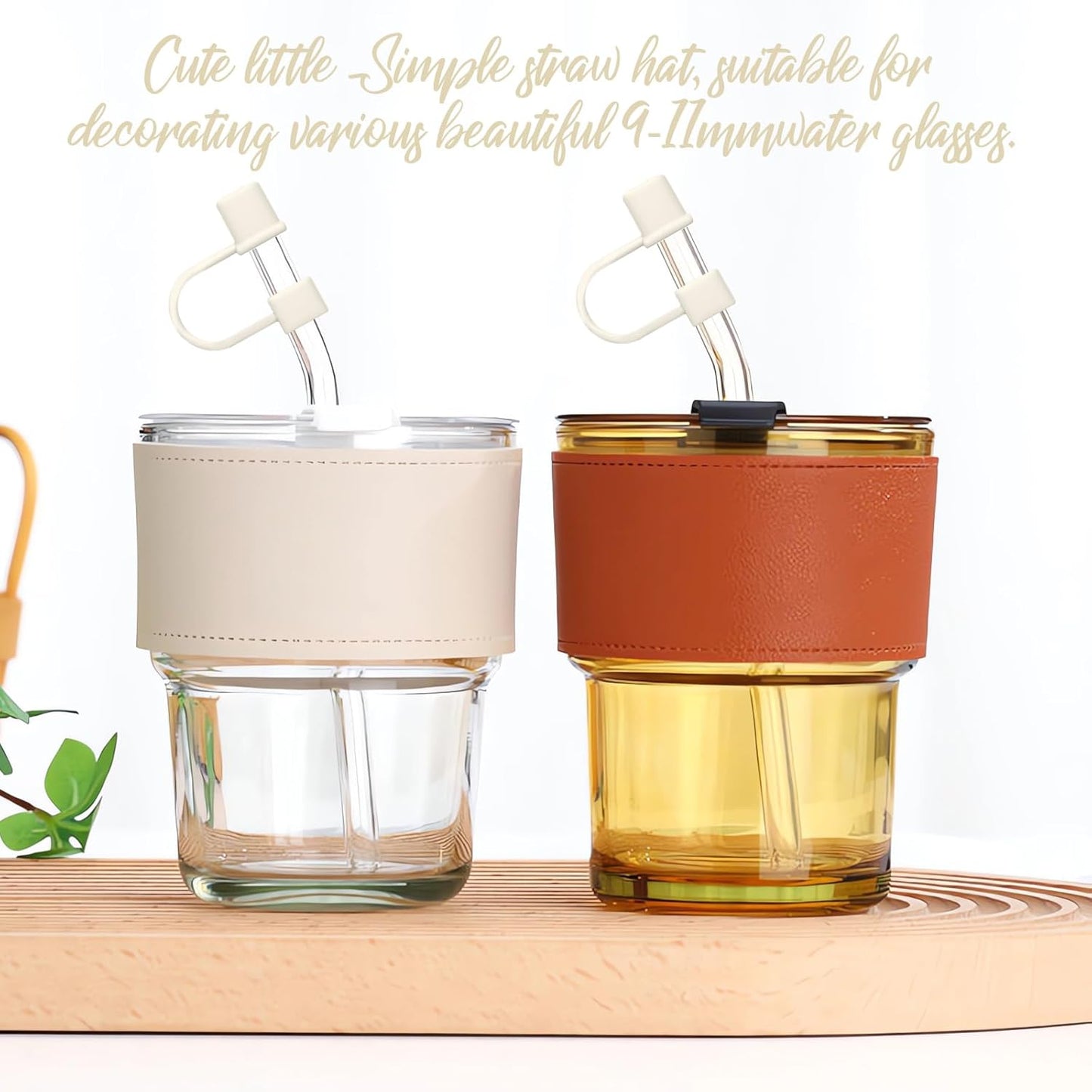 Stanley 7-Piece Straw Cover Cap Set | Silicone Straw Toppers for 40oz & 30oz Tumblers - White & Grey