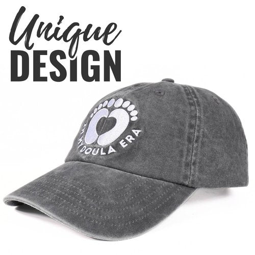 InnoBeta Doula Gifts, Thank You Gifts for Doula Embroidered Cap, Adjustable Hat Gifts Accessory for Birthday & Christmas Grey