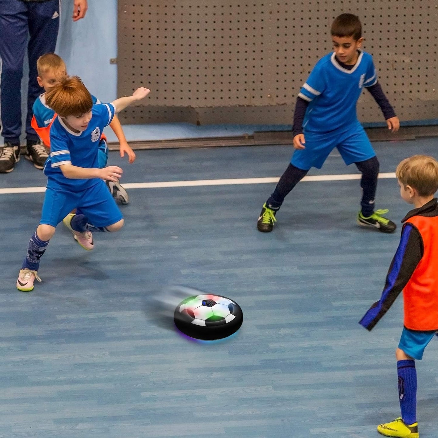 Toyk Boy Toys - LED Hover Soccer Ball - Air-Powered Indoor/Outdoor Football Game for Kids Ages 3-12