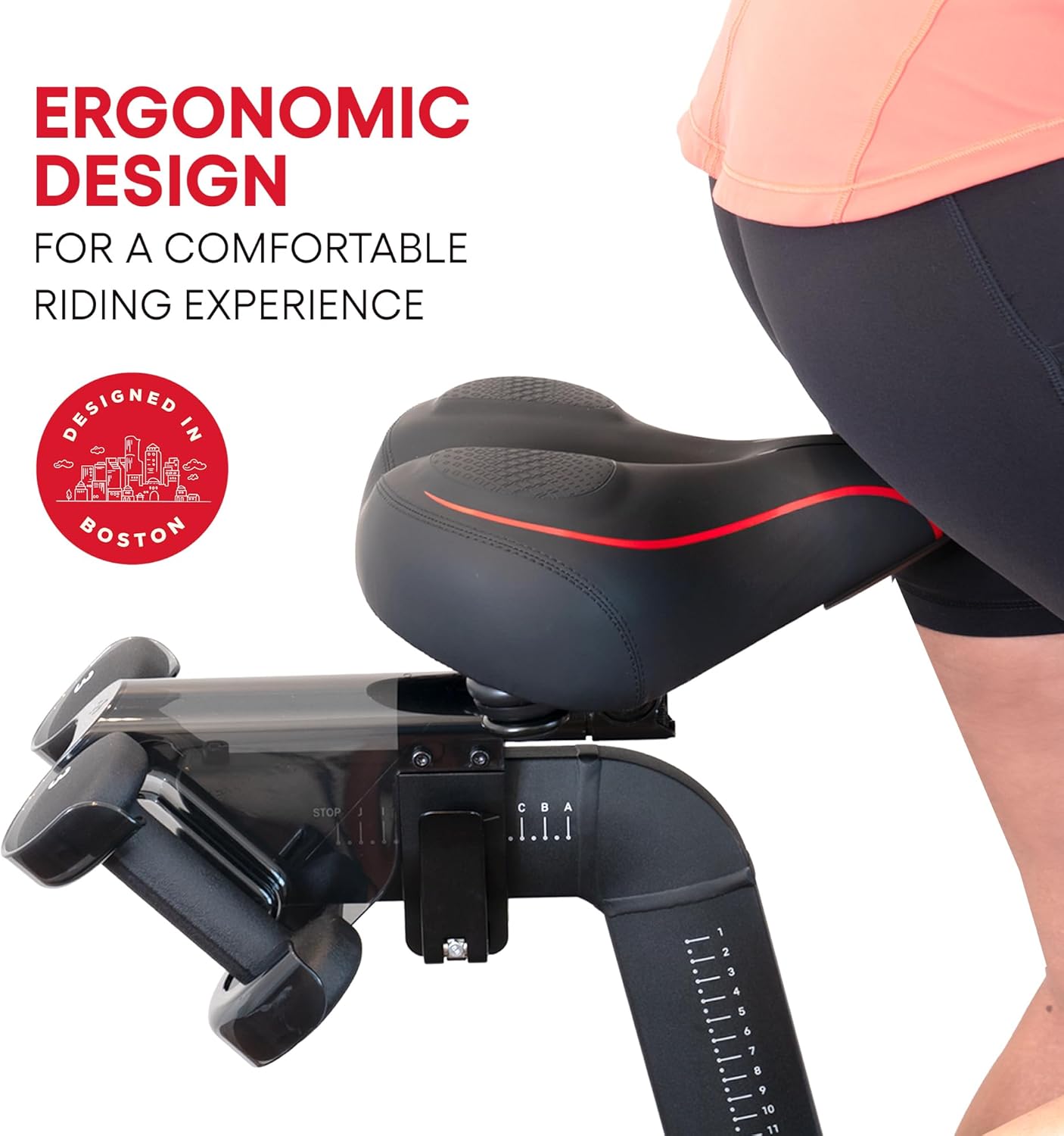 Peloton Replacement Extra Wide Seat - Oversized Cushion for Comfort | Fits Original & Bike+