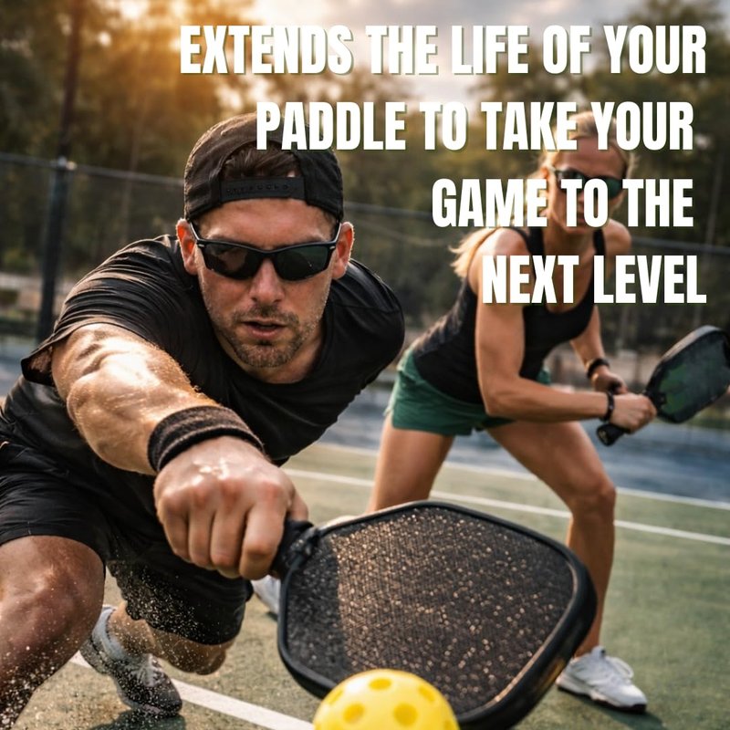 Pickleball Paddle Cleaner Spray Kit - Made in USA Formula - Maintains Paddle Surface - Optimal for Carbon Fiber, Graphite & Kevlar - Two 2oz Bottles with Microfiber Towel