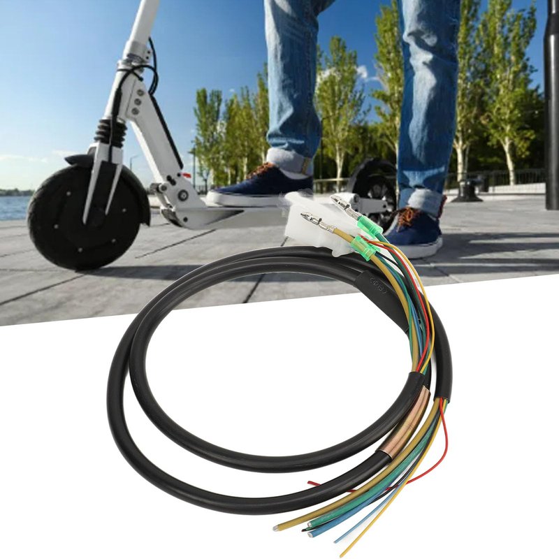 Tissting Electric Scooter Motor Wire Harness - 2.5mm Copper Core Cable for 10in Hub Motor 1200W, Universal E-Scooter Replacement Part, High Sensitivity & Easy Installation