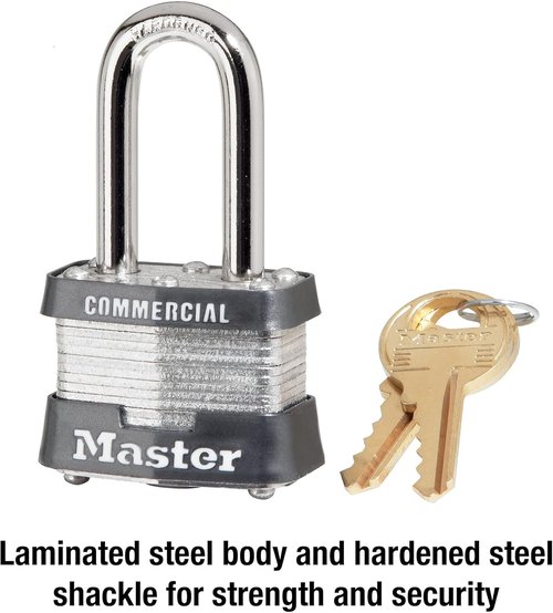 Master Lock Outdoor Padlock - Durable Security with Key - 1 Pack for Ultimate Protection