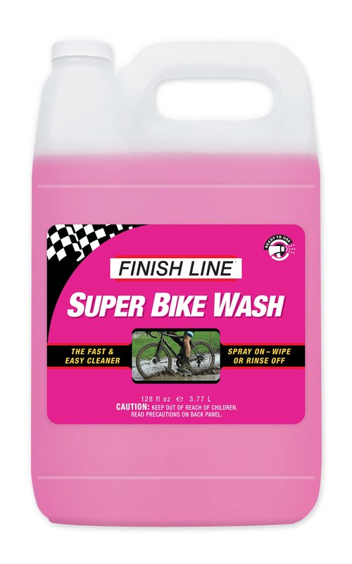 Finish Line Super Bike Wash – Professional Biodegradable Bicycle Cleaner with Advanced Cleaning Agents and Rust Inhibitors – Safe on All Components – Shop Size – 1 Gallon