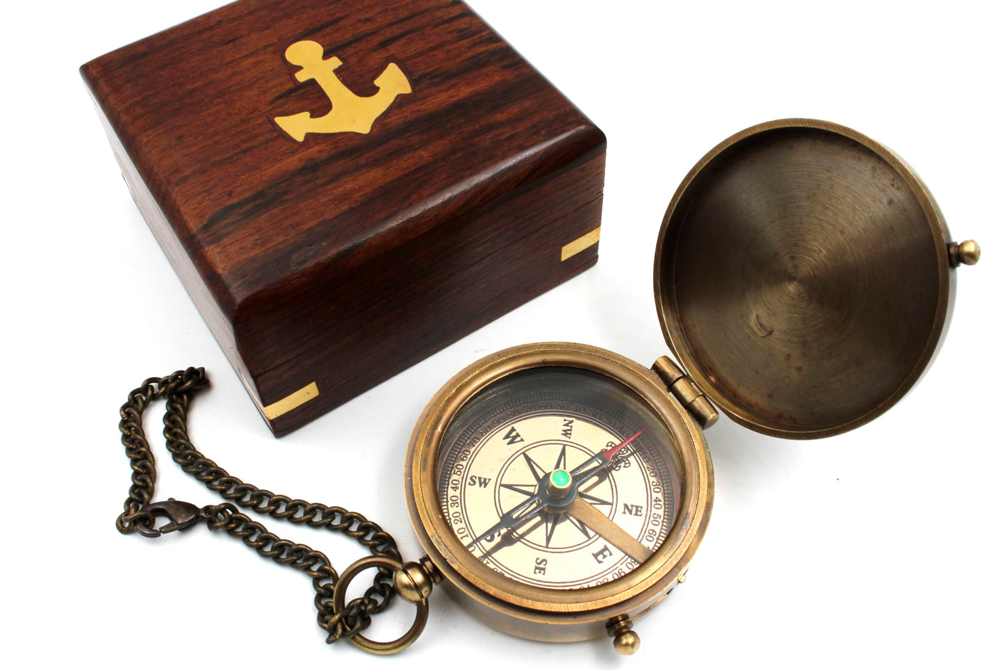 to My Husband Brass Compass Engraved – Son Birthday Gifts, Graduation, Confirmation, Baptism Gifts, Stocking Stuffer, Valentine's Day Gift for Husband
