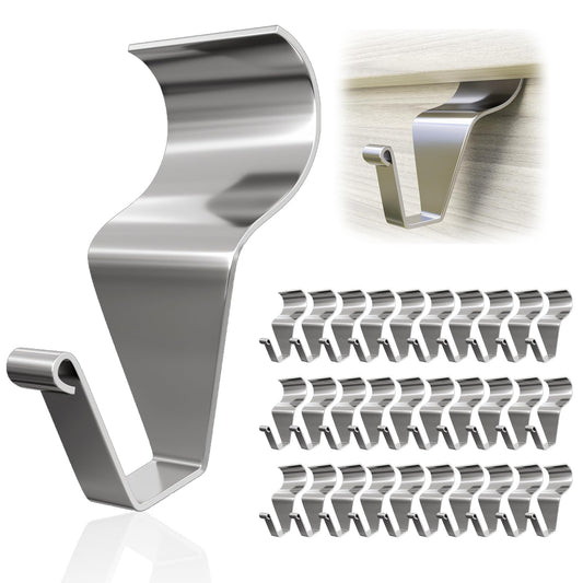 Goabroa Vinyl Siding Hooks, (30 Pack) Heavy Duty Hooks for Vinyl Siding to Hang Things, Outdoor Light Clips for String Lights and Front Porch Decor