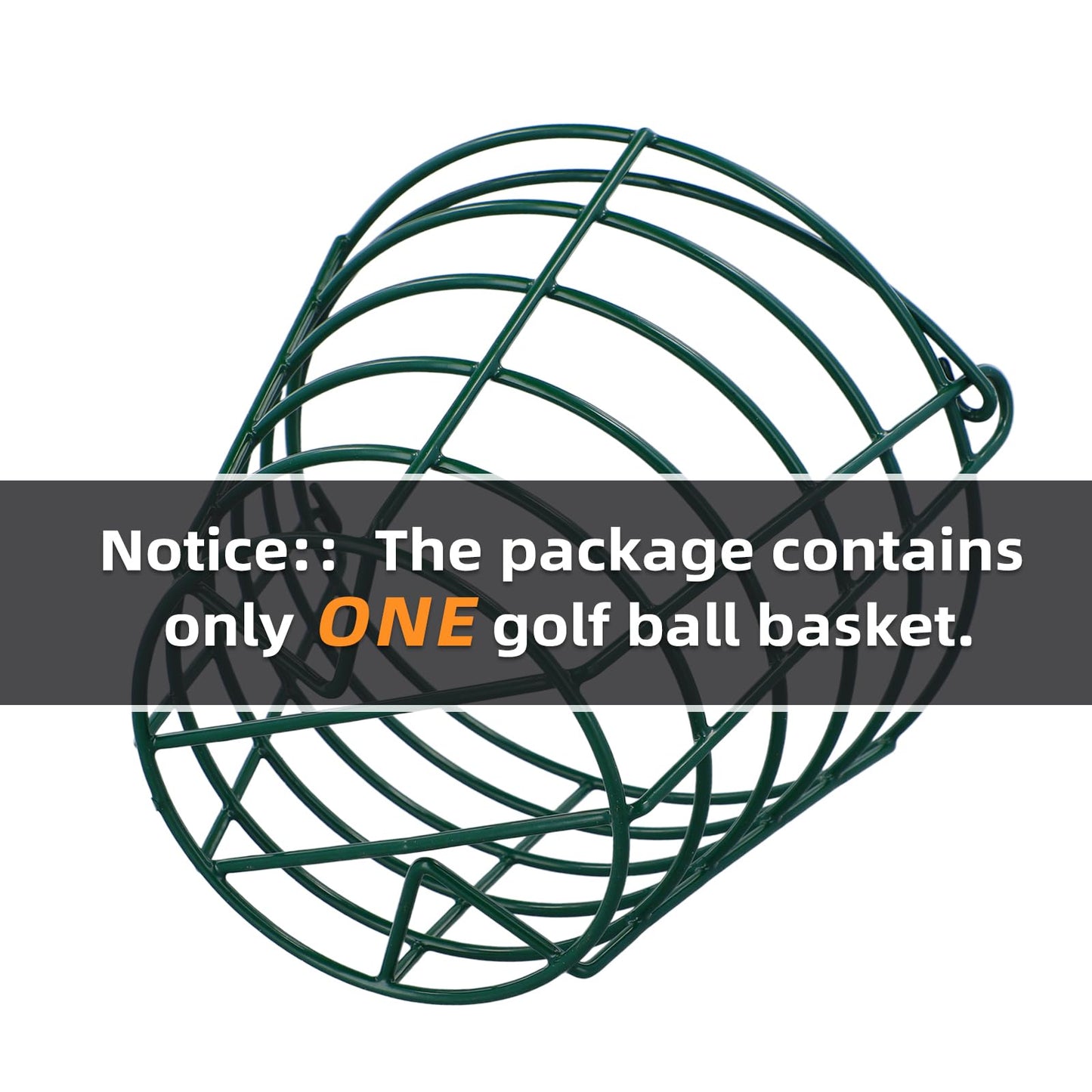 Roykaw Golf Ball Basket Bucket Container for 50 Balls,with Handle,Built to Last/Easy to Organize