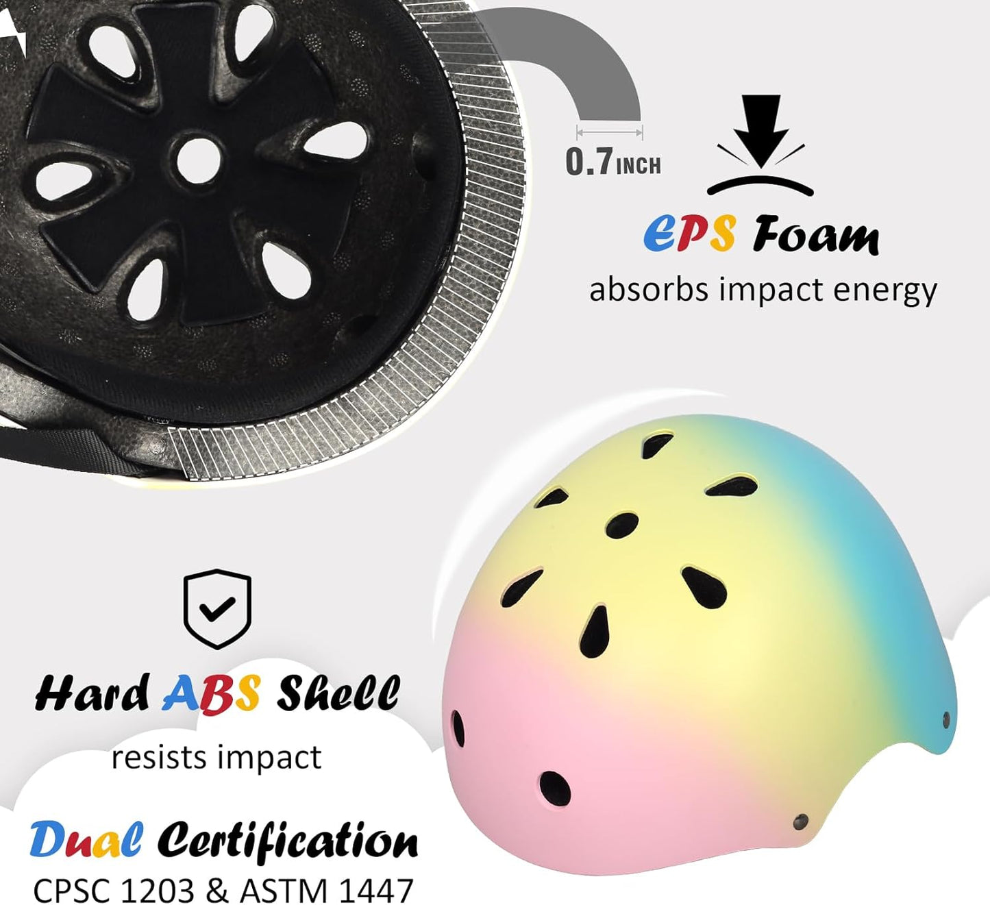 Skiennix Kids Bike Helmet - Adjustable Multi-Sport Protection for Toddlers to Youth | 3 Sizes Available