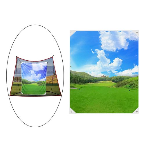 Aosekaa Golf Target Cloth 71”x 59” Hitting Net Replacement Hanging Backstop for Outdoor Backyard, Driving Range
