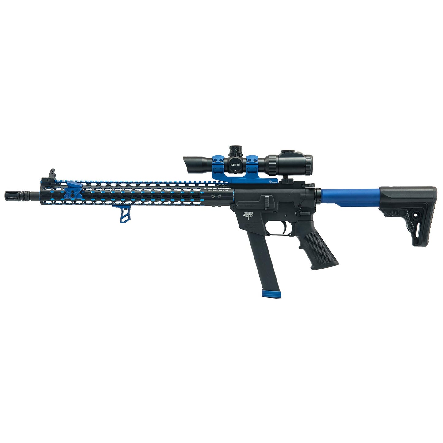 UTG Angled Index Mount, Keymod, Matte Blue