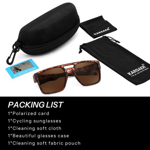 Karsaer Polarized Sports Sunglasses for Men Women,Golfing,Running,Cycling,Pickleball, UV400 Protection