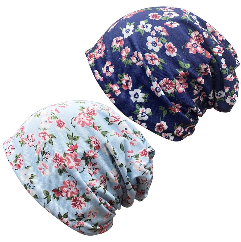 JarseHera Womens Slouchy Beanie Soft Chemo Caps Breathable Cancer Headwear Hats Turban