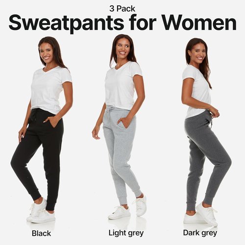BottomLine Women's Fleece Sweatpants - Comfortable Joggers in Plus Size Options