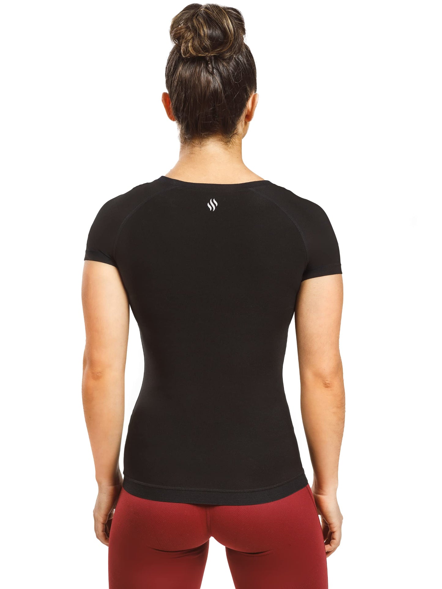 Sweat Shaper Womens Heat Trapping Sauna Shirt - Shaper Sweat Vest Compression Shapewear for Women - Sauna Suit Top to Sweat More & Look Great - Gym Workout Excercise Heat Shaper Shirt (Black, Large)