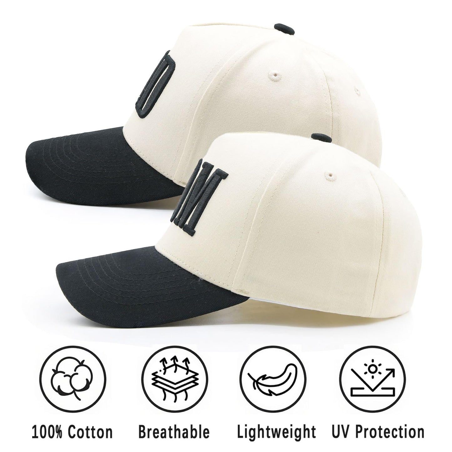 YQZUWUXE Mom and Dad Hats, New Parents Gifts for Couples, Baby Pregnancy Announcement Trucker Hat for Men Women Trendy Baseball Cap Black
