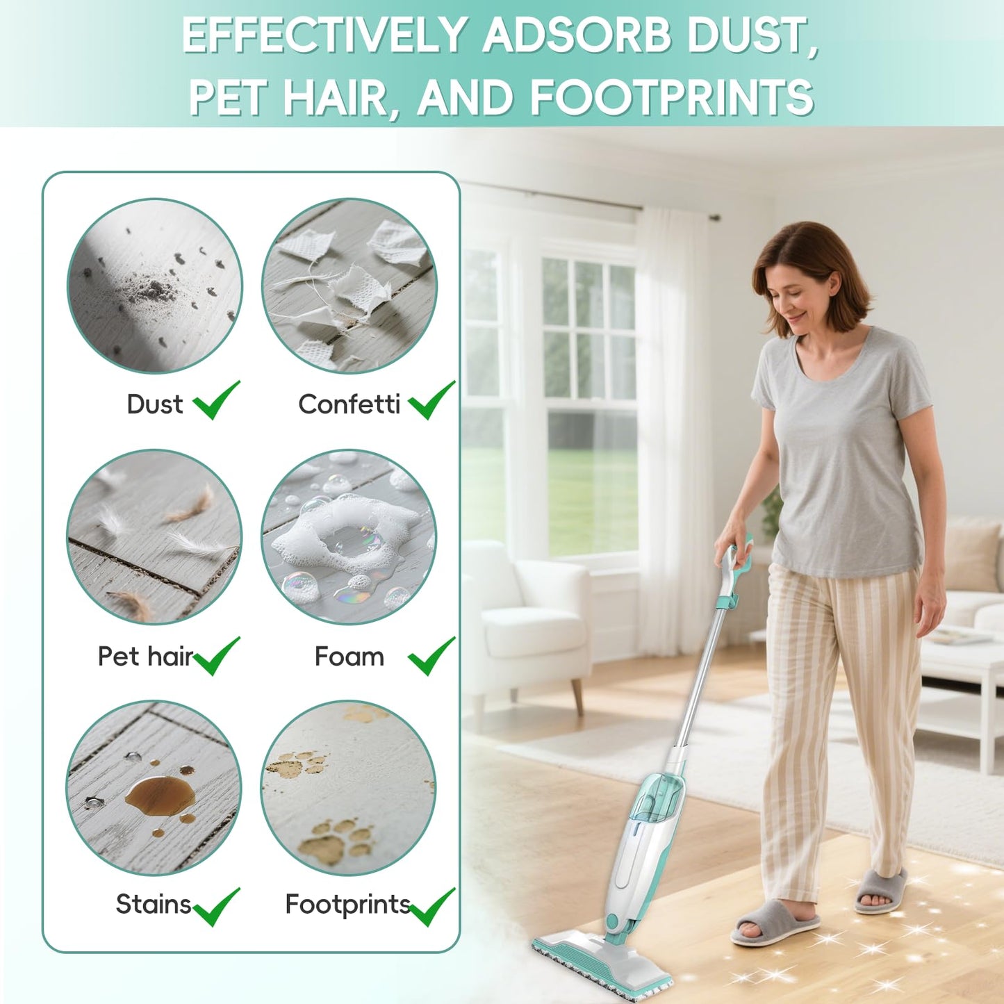 Steam Mop Replacement Pads For Shark Steam Mop S1000/S1000A/S1000C/S1000WM/S1001C, Reusable Microfiber Steam Mop Pads, Washable Floor Steamer Pads For All Floor Clean, 4PCS, Upgrade No Scratch