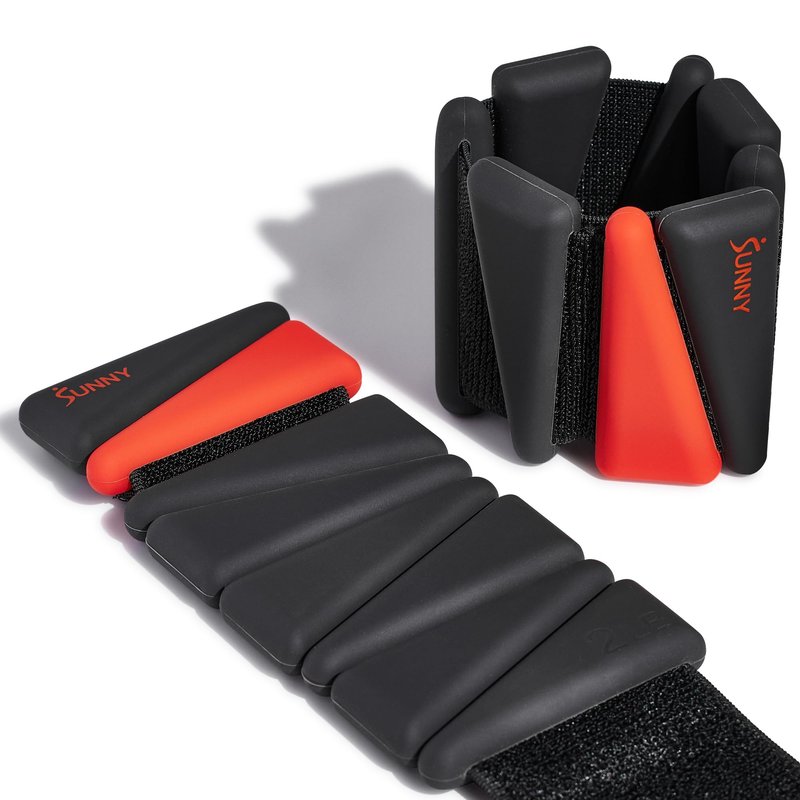 Sunny Health & Fitness Ankle Weights for Women & Men – Adjustable Wrist, Arm & Leg Weights in 1-2 lb Pairs | Ideal for Walking, Pilates, Yoga, Cardio & Strength Training