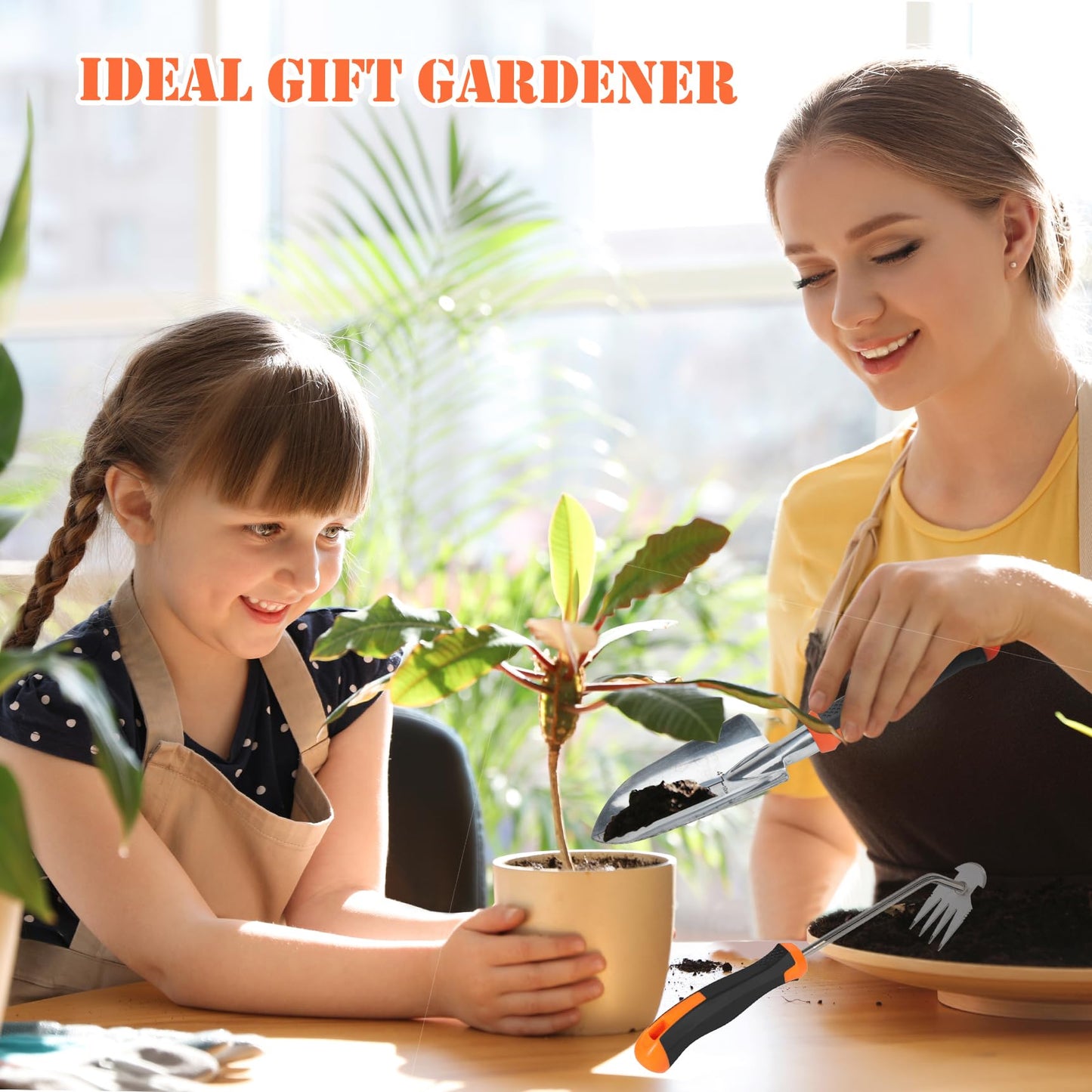 Weed Puller Tool and Garden Shovel, Fecsam Weeder, Sturdy Manual Hand Trowel Spade - Comfortable Handle for Gardening Yard Grass Dandelion Root Pulling, Digging