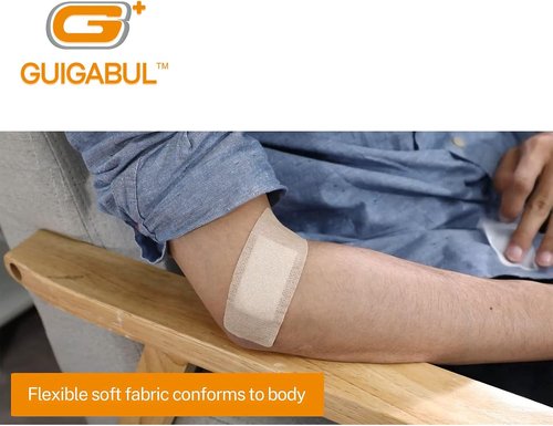 G+ GUIGABUL Silicone Bandages for Sensitive Skin - Painless Removal, 40 Medium & 15 Extra Large Counts