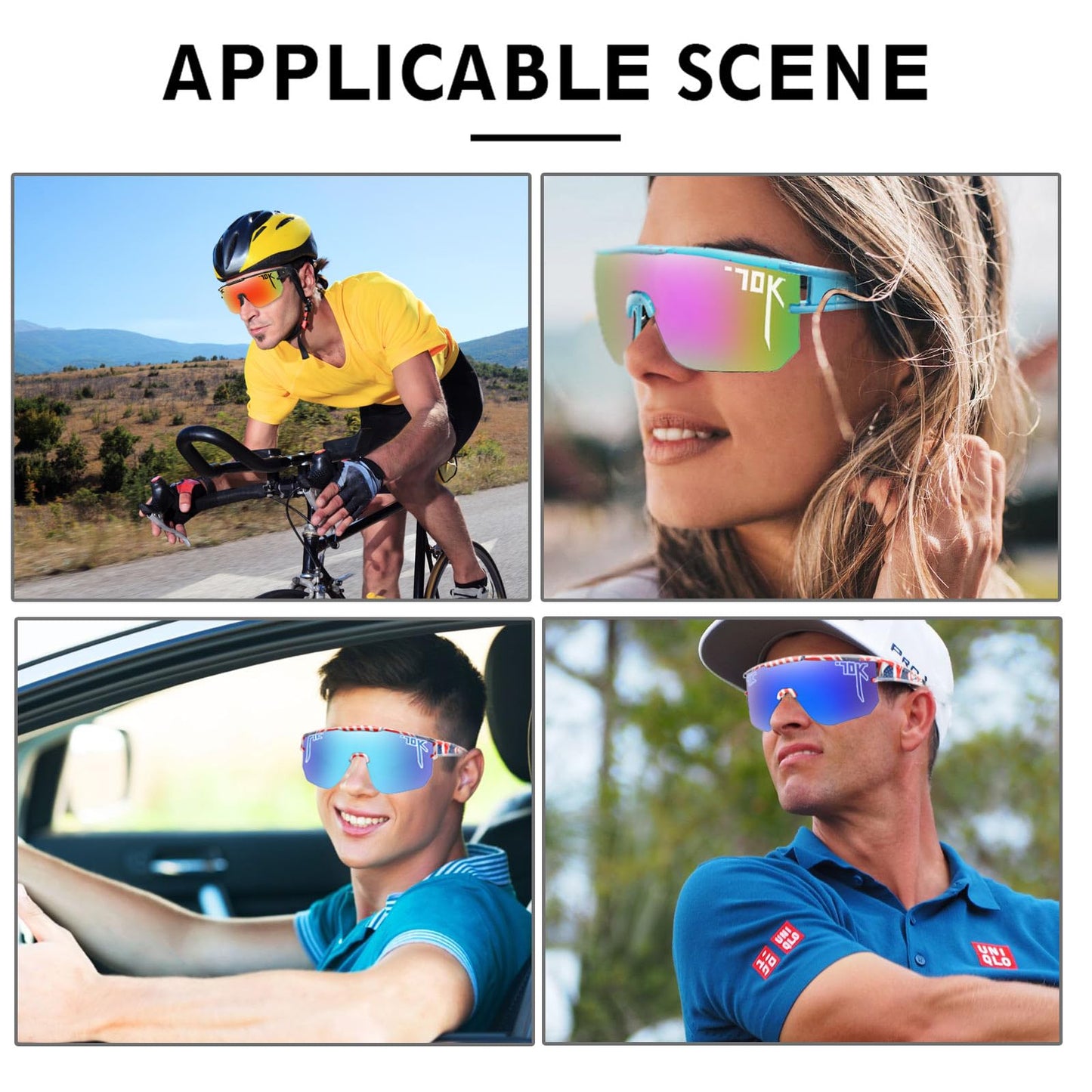 nobleboy Sports Polarized Outdoor Sunglasses for Men Women Youth,Baseball Sunglasses UV400 Protection for Running Cycling Golf Softball Glasses Gift