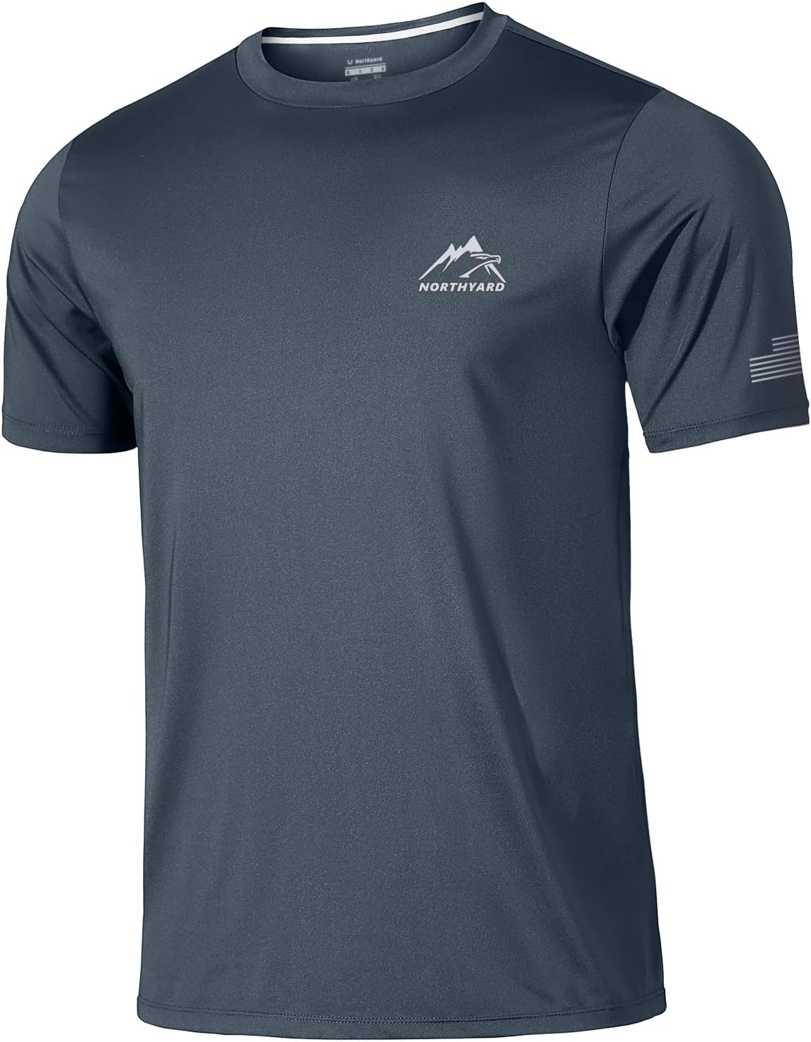 NORTHYARD Men's UPF 50+ Sun Protection Shirt - Short Sleeve Rash Guard for Athletic Activities