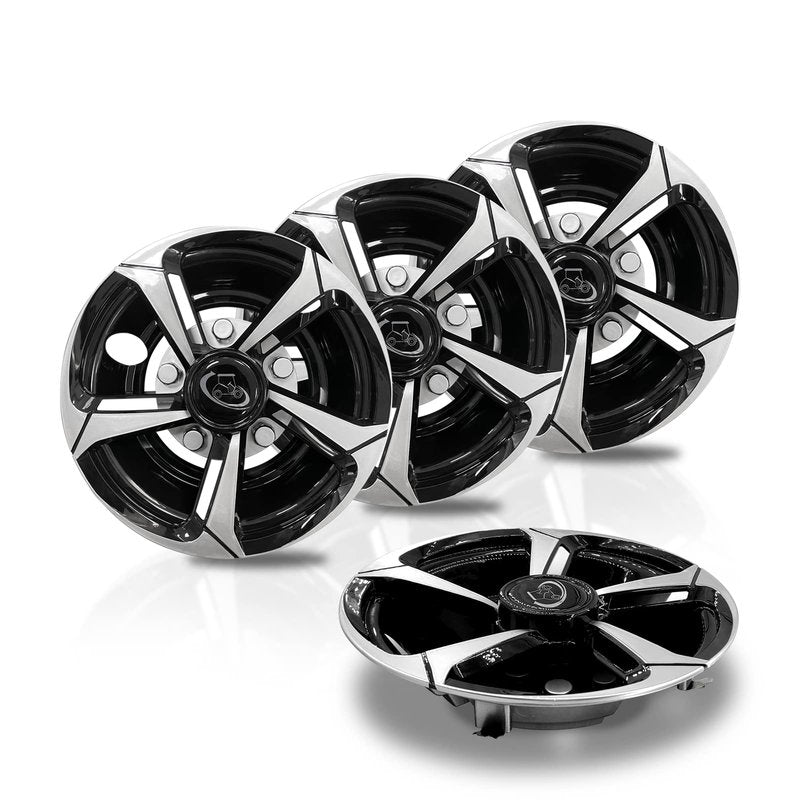 YUWEIDG0769 Golf Cart Wheel Covers Hub Caps for EZGO, Club Car, Yamaha Most Golf Carts- 8 Inch Set of 4, Golf Cart Hub Cap