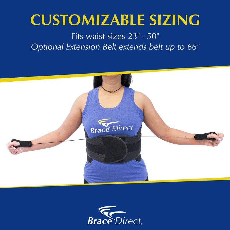 Brace Align Plus Size VertebrAlign LSO Lumbar Back Brace – Relief for Herniated Discs, Sciatica, Slipped Discs & DDD Pain L0631 L0637 L0648 L0650 (Waist 23″–66″)