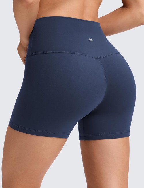 CRZ YOGA Biker Shorts - Buttery Soft No Front Seam Design for High Waisted Comfort | Ideal for Pilates & Workouts