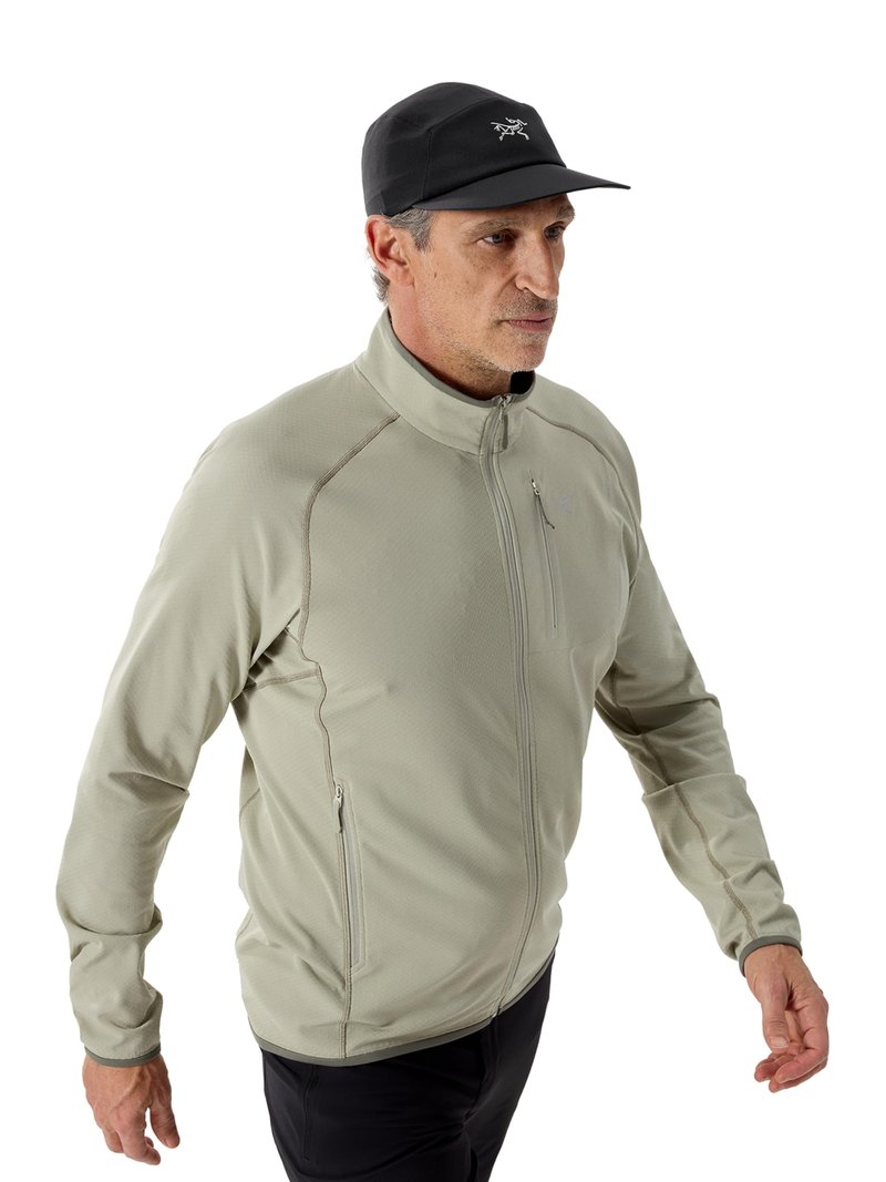 Arc'teryx Gamma 5 Panel Cap | Softshell Cap for Sun (and Rain) Coverage | Black/Arctic Silk, Large X-Large