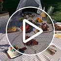 K Y KANGYUN Light Brown 80x60 Inch Waterproof Picnic Blanket for Outdoors & Indoor Use