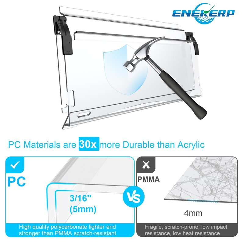 Upgraded Club Car Precedent Windshield,Golf Cart Windshield for Precedent/Tempo/Onward (2004-Up)– Heavy Duty Hinges, Foldable, Anti-UV & Impact Resistant, 5MM Thick PC Material, 37.6"W X 33.2"H
