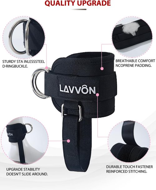 7Pcs Barbell Pad Set - Comfortable Foam Weight Lifting Cushion for Hip Thrust & Squats | Includes Ankle Straps & Resistance Bands