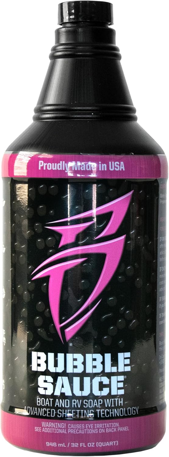 Bubble Sauce | Advanced Sheeting Boat & RV Soap - Ideal for Fiberglass, Painted Surfaces, 32 oz.