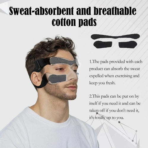 KEDAO Nose Guard for Broken Nose, Adjustable Basketball Face Guard Shield Mask for Children Teenagers Kids, Sports Training Masks Protects Your Nose and Face from Injury for Basketball, Soccer
