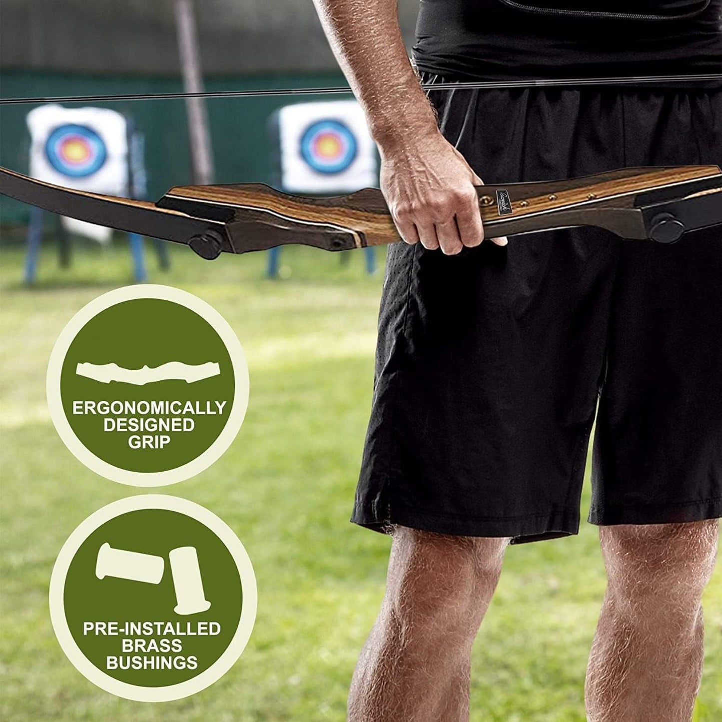 Samick Sage Takedown Recurve Bow - 62-Inch Versatile Bow for Teens & Adults | Ideal for Hunting & Target Practice
