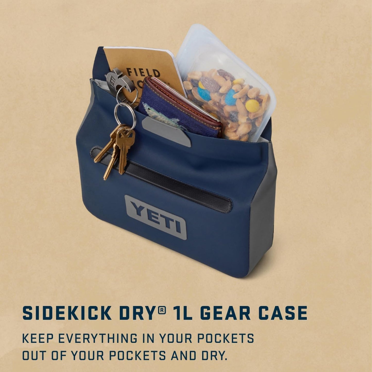 YETI Sidekick Dry Waterproof Gear Case - Durable, Versatile Bag Accessory for Outdoor Adventures
