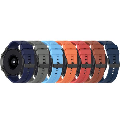 FitTurn Band Compatible with Huawei Watch 5 4 Pro/GT 6 5 4 3 2 Pro/GT 2e/GT 6 5 4 46mm/GT2 46mm/GT Active/ Replacement Straps Silicone Bands Bracelet Watch band Accessory Band for Huawei Watch 5 4 3pro/GTR 4(Seven Colors-A)