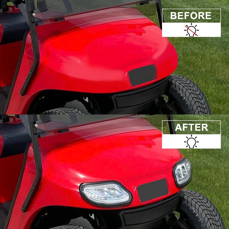 Orle Oko LED Head Tail Light Kit For EZGO Freedom/t48 2014-UP Gas or Electric Golf Cart Models Front Rear Replace 12V Light Kit Assembly For EZGO Freedom