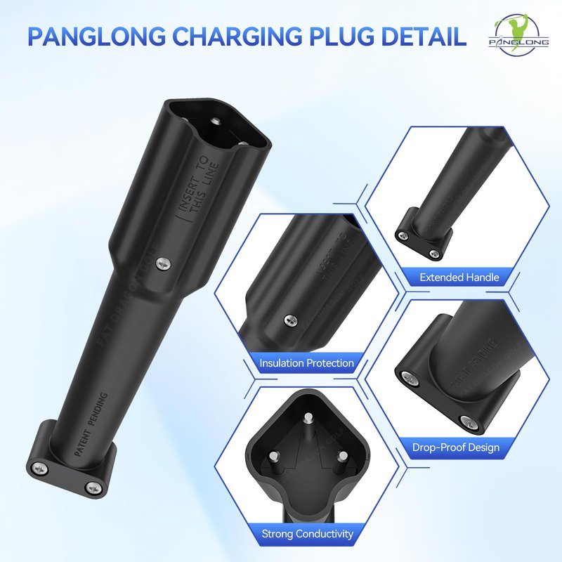 Panglong 48V Golf Cart Charger Plug-Yamaha Golf Cart Charger Plug, 3-Pin Battery Charger Plug Connector Kit, Compatible with Yamaha Drive G29, YDRE, Drive Golf Cart, Replace OEM# JW9-82174-00