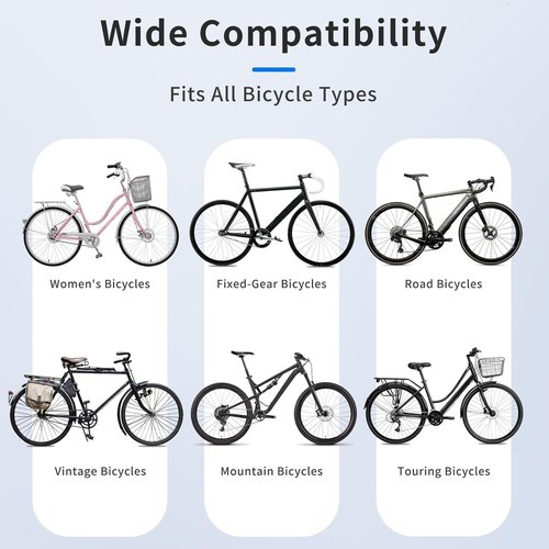 Bike Cover Waterproof - High-Density Tapered Design for Mountain & Road Bikes | 82.7"x43.3" UV Protector