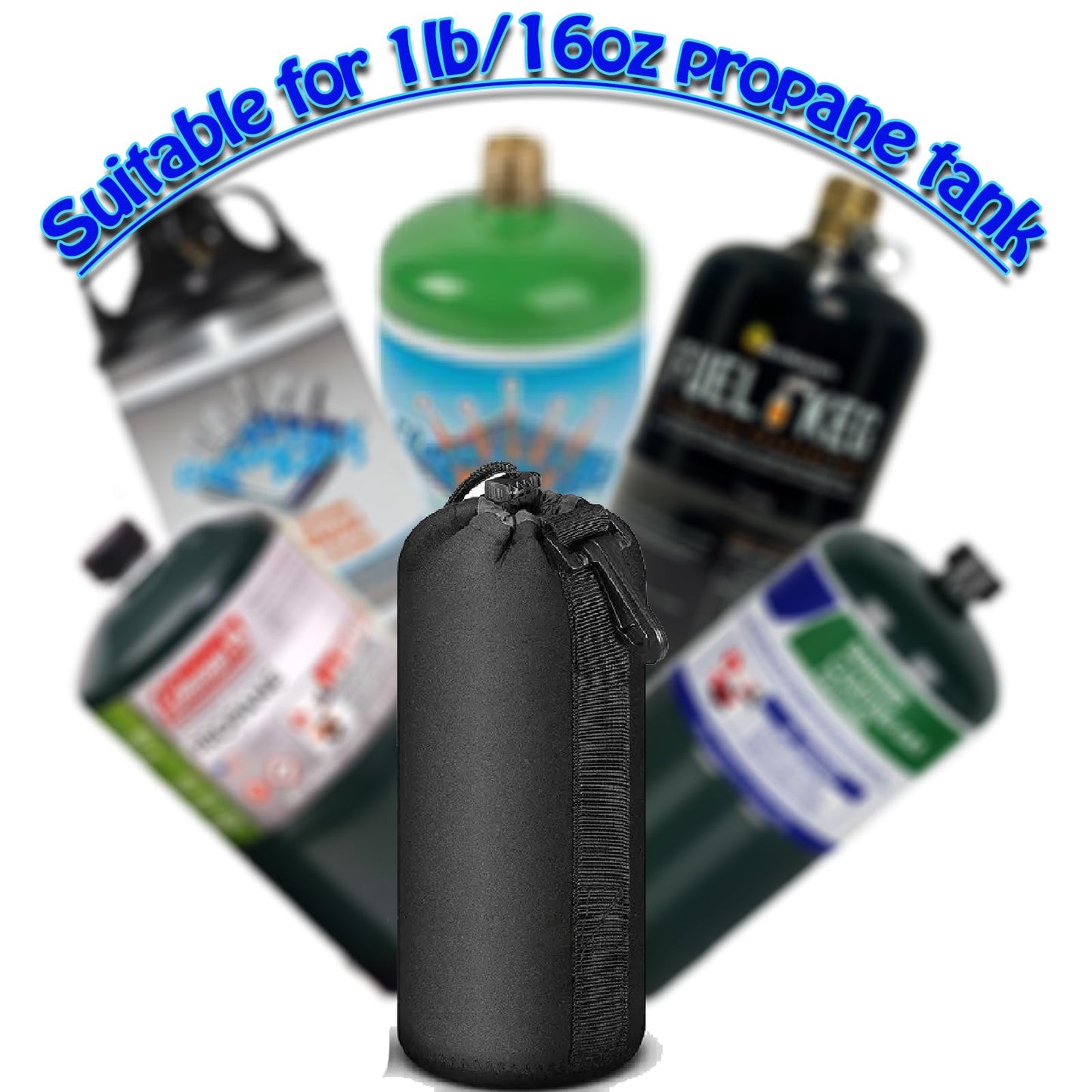 Euslbak 2 pcs1lb propane cylinder tank protective cover.1lb propane tank insulated cover,small1lb propane tank storage bag,1lb/16 oz Fuel Cylinder storage bag,Refillable Propane Cylinder Tank Cover.